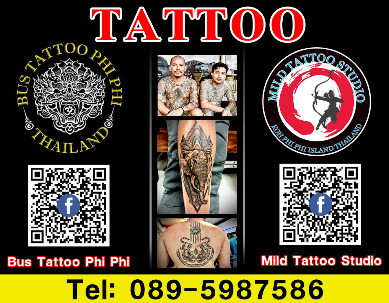 Bus Tattoo Phi Phi – BIGMAPTHAILAND