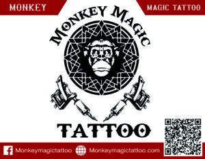 Monkey Tattoo -CMYK